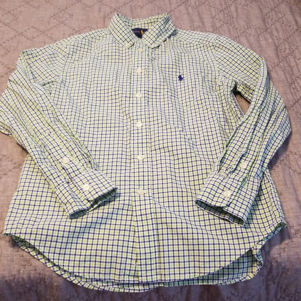 Ralph Lauren Boys button down long sleeve 10/12